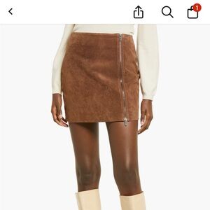 BLANKNYC Brown suede Mini Skirt Casual